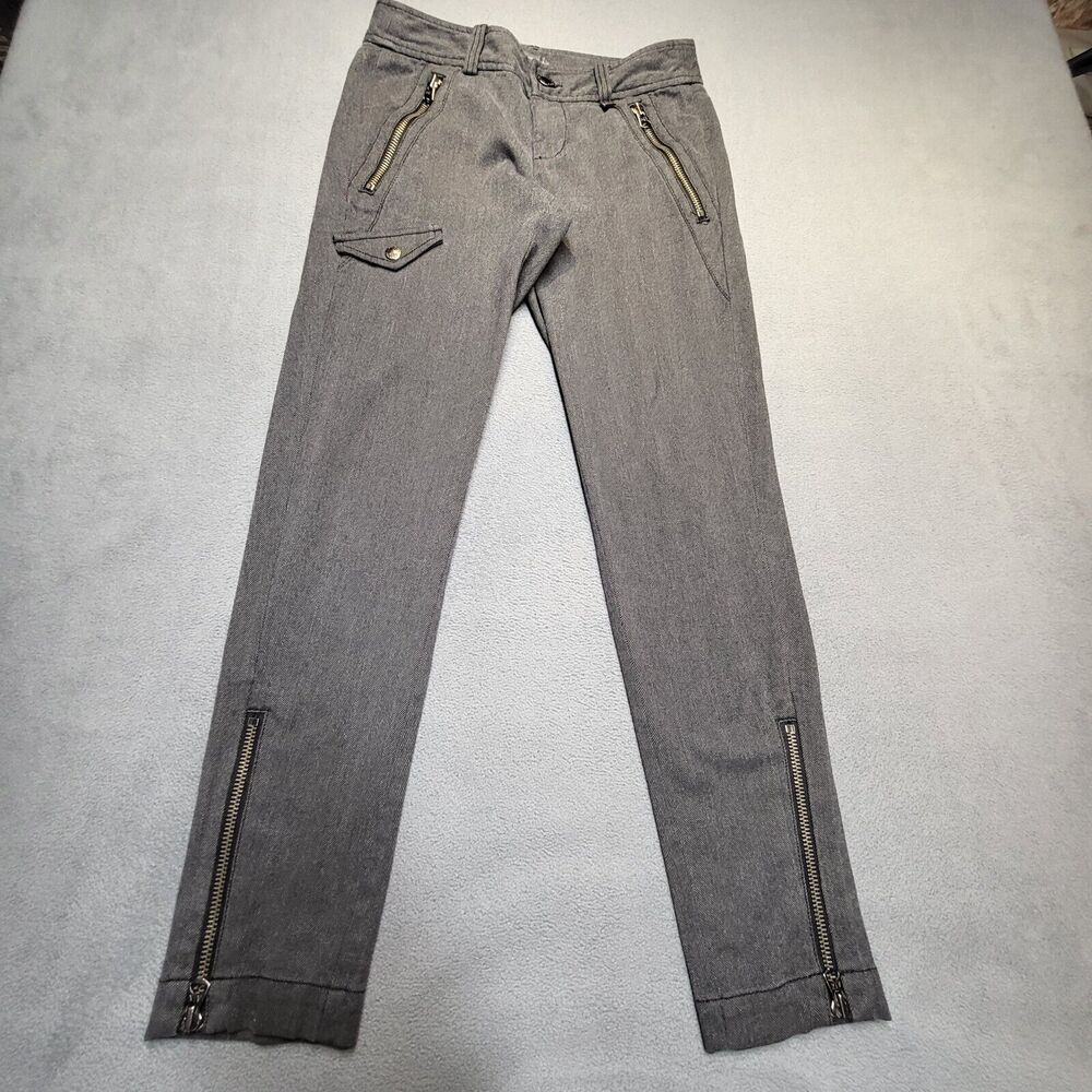A|X‎ Armani Exchange Pants Womens 2 Gray Skinny Leg Zipper Pocket